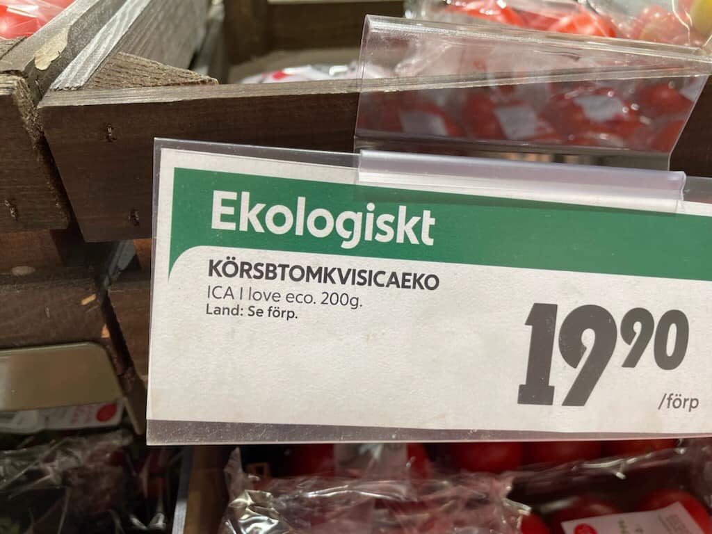 Oklar skylt får man säga