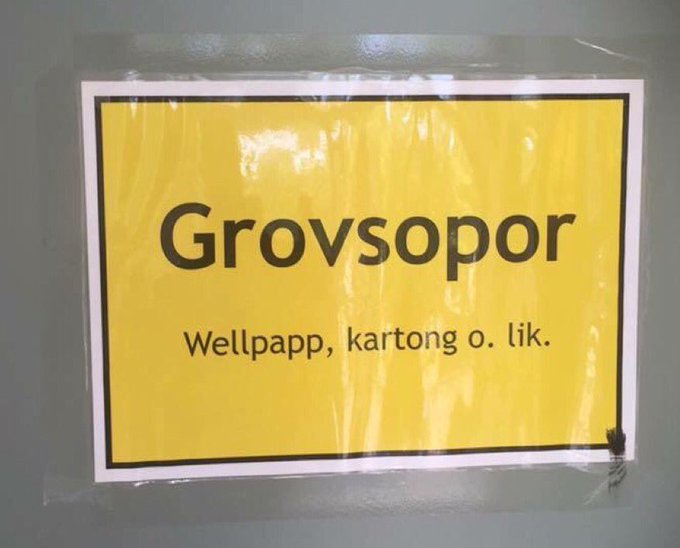 Grovsopor, wellpap, kartong och ...lik?